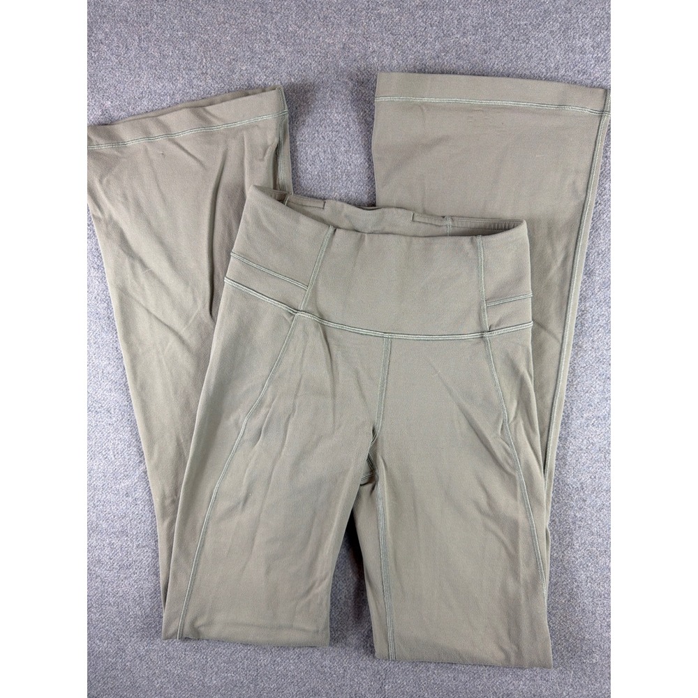 Lululemon Pants Flare Leggings‎ Womens 4 Sage Green High Rise Yoga Pants
